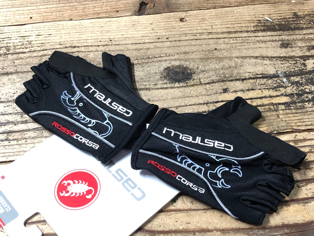 IV742 カステリ CASTELLI ROSSOCORSA CLASSIC グローブ 黒 M