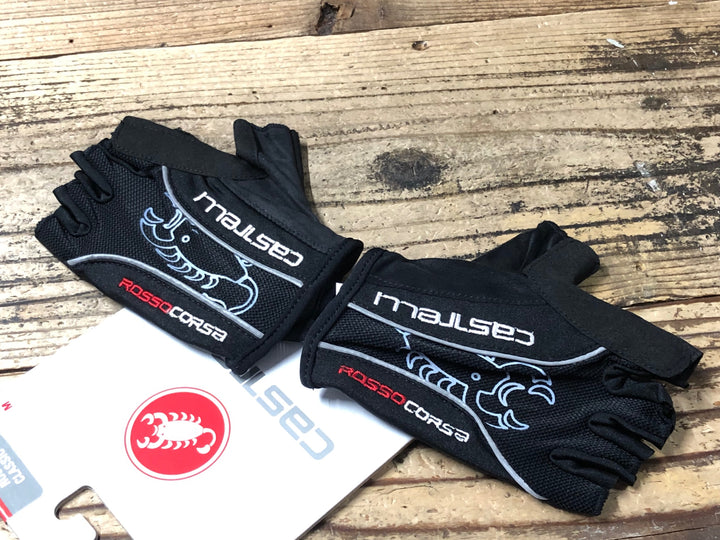 IV742 カステリ CASTELLI ROSSOCORSA CLASSIC グローブ 黒 M