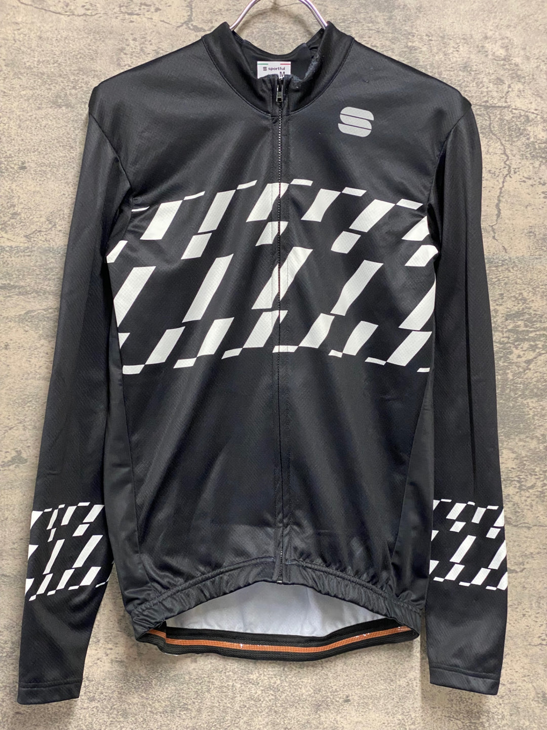 JD439 スポーツフル sportful 長袖サイクルジャージ 黒 Mサイズ 裏起毛