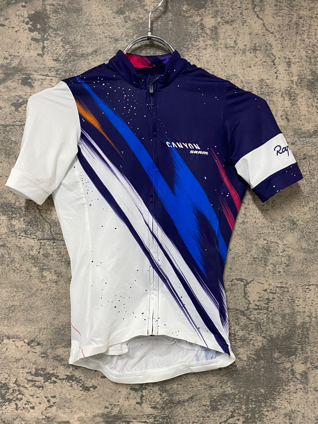 JH575 ラファ Rapha CANYON SRAM PRO TEAM TRAINING JERSEY 紺白 XXS