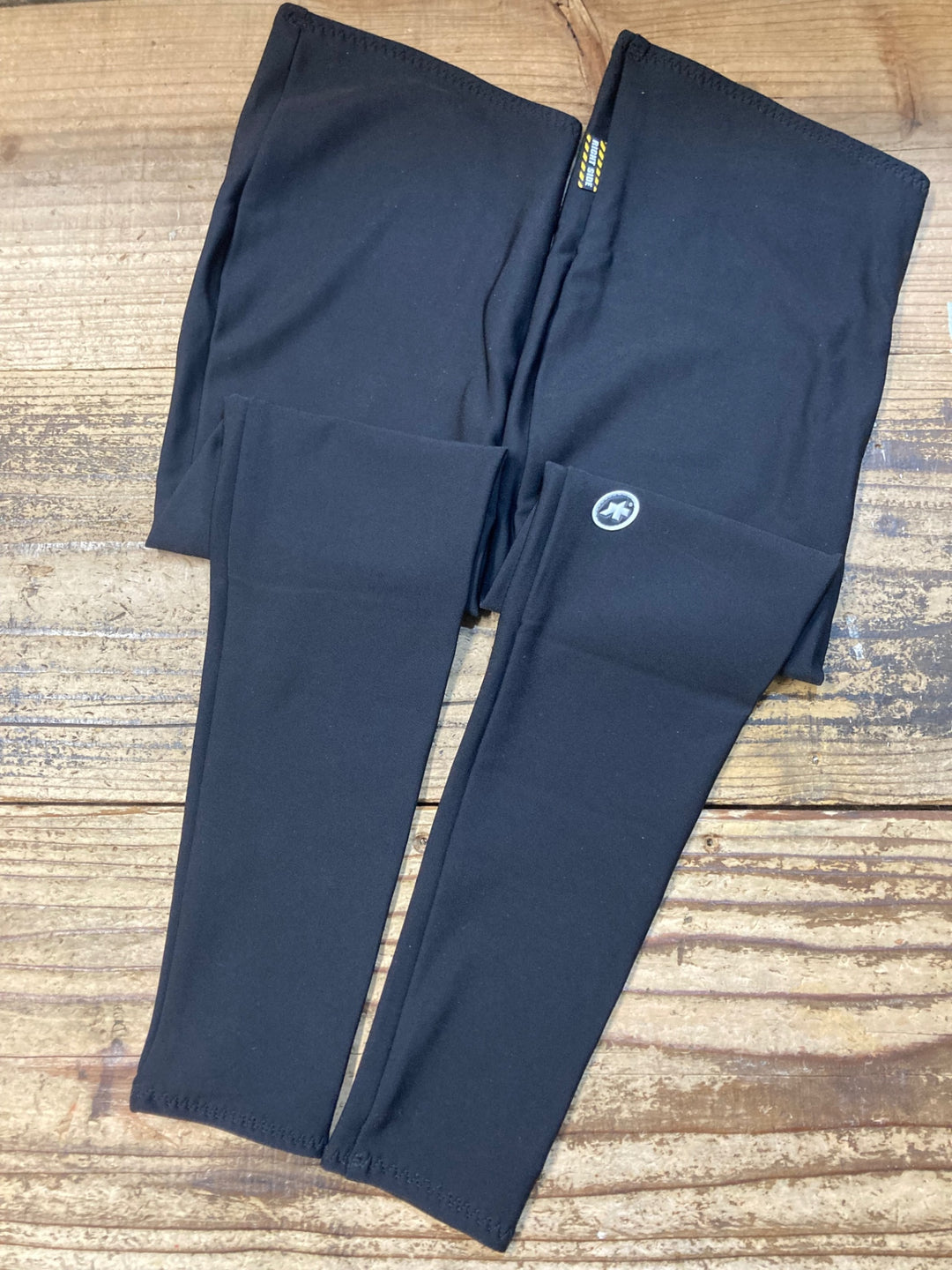 JY640 アソス ASSOS Spring Fall Leg Warmers レッグウォーマー 黒 Ⅰ 裏起毛