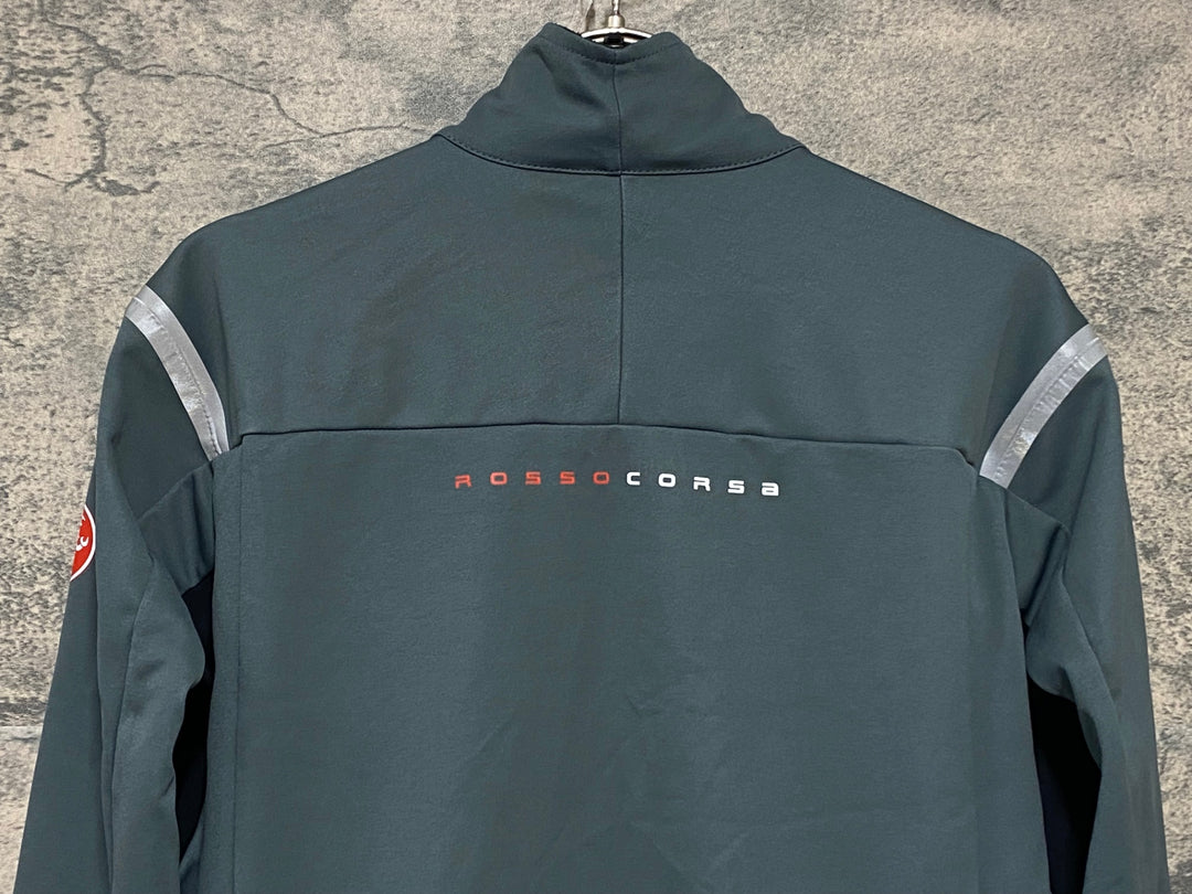 KM199 カステリ CASTELLI ROSSO CORSA Perfetto RoS 2 GORE-TEX Infinium Windstopper 長袖 サイクルジャケット シェル グレー S