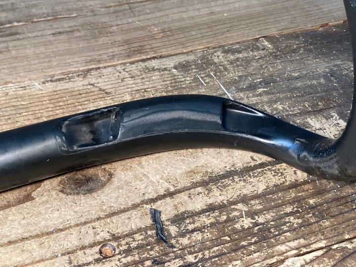 JU277 デダエレメンティ DEDA ELEIMENTI SUPERLEGGERA カーボン ドロップハンドル エンド外-外420mm Φ31.7 ※クランプ痕有り