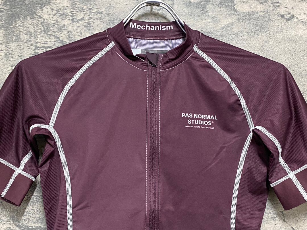 KJ286 パスノーマルスタジオ PAS NORMAL STUDIOS Men's Mechanism Jersey 半袖 サイクルジャージ 紫 S