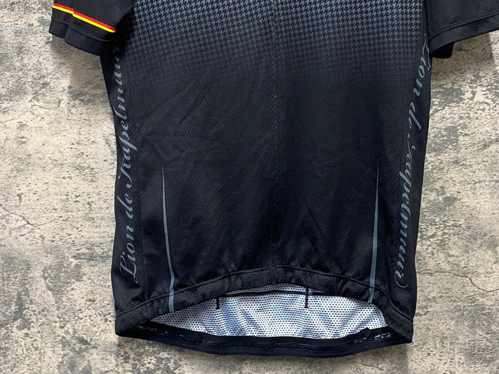 KG281 リオンドカペルミュール Lion de KAPELMUUR 半袖 サイクルジャージ 黒 XL