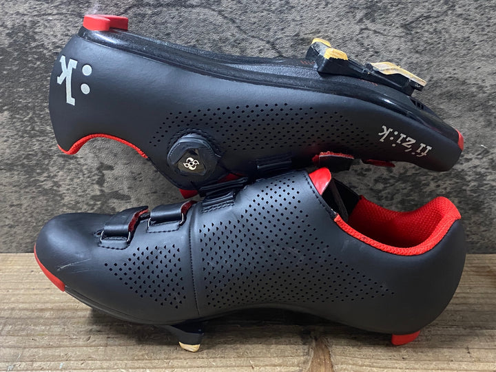 KG206 フィジーク Fizik R4 ROAD BOA ビンディングシューズ EU40 3穴 黒赤