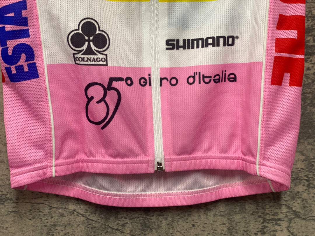 JV537 サンティーニ Santini 半袖 サイクルジャージ ピンク XS QUICK STEP