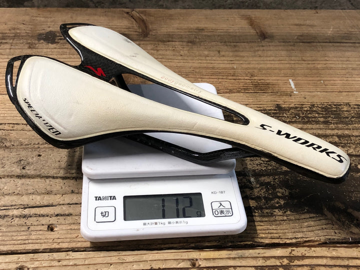 KH209 スペシャライズド SPECIALIZED エスワークス S-WORKS トゥーペ TOUPE サドル 白 143mm 座面割れ ジャンク