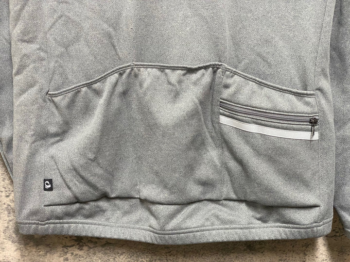 KP699 パールイズミ PEARL iZUMi 長袖 サイクルジャージ グレー L 裏起毛 未使用