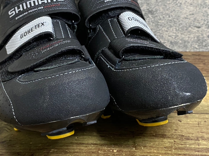 JW858 シマノ SHIMANO SH-RW80 ビンディングシューズ ブーツ SPD SPD-SL EU42 黒