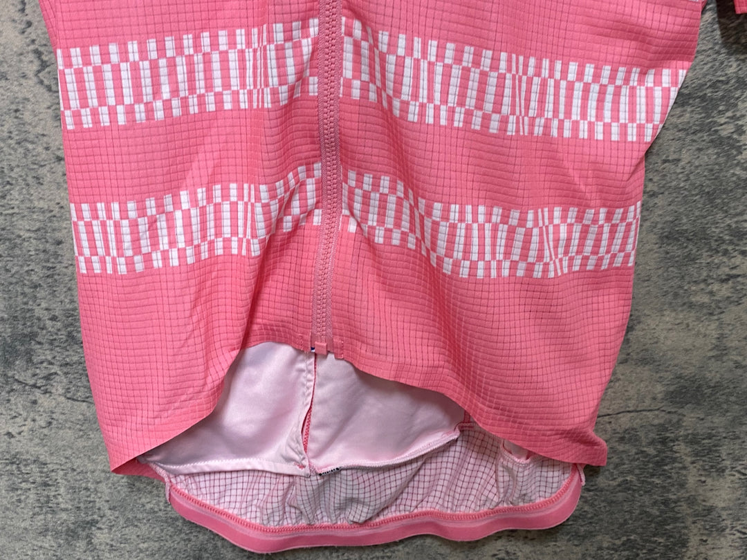 JP160 ラファ Rapha ETAPE 2021 MEN'S RCC PT FLYWEIGHT JERSEY 半袖 サイクルジャージ ピンク S ※シミ