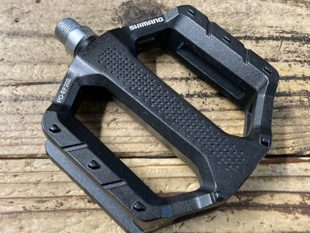KA099 シマノ SHIMANO PD-EF202 フラットペダル ブラック 未使用品