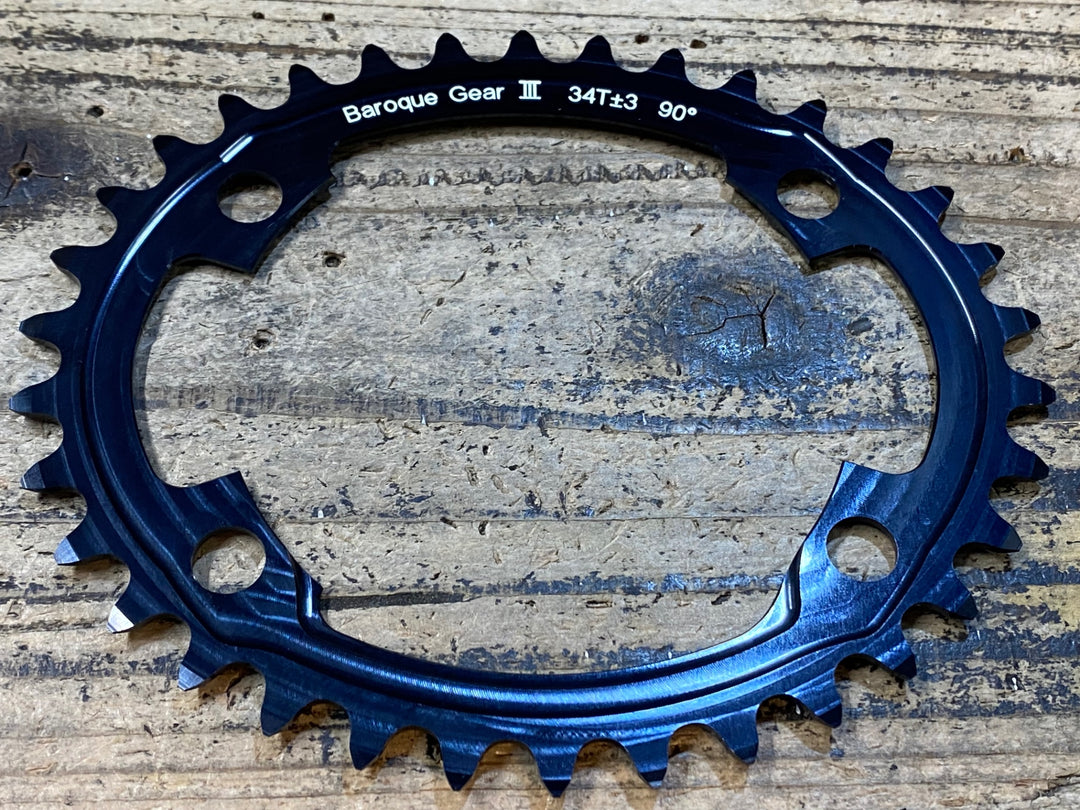 JY072 スミス SMITH バロックギア Baroque Gear 34T+-3T 90° インナーチェーンリング