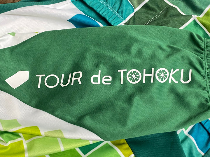 KL679 ルコックスポルティフ le coq sportif 半袖 サイクルジャージ 白緑 M