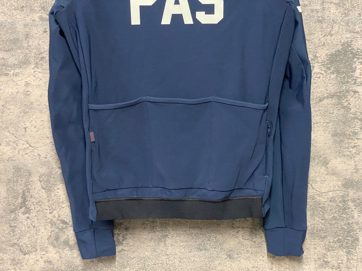 KE898 パスノーマルスタジオ PAS NORMAL STUDIES Mechanism Thermal Long Sleeve Jersey 長袖 サイクルジャージ 裏起毛 紺 S