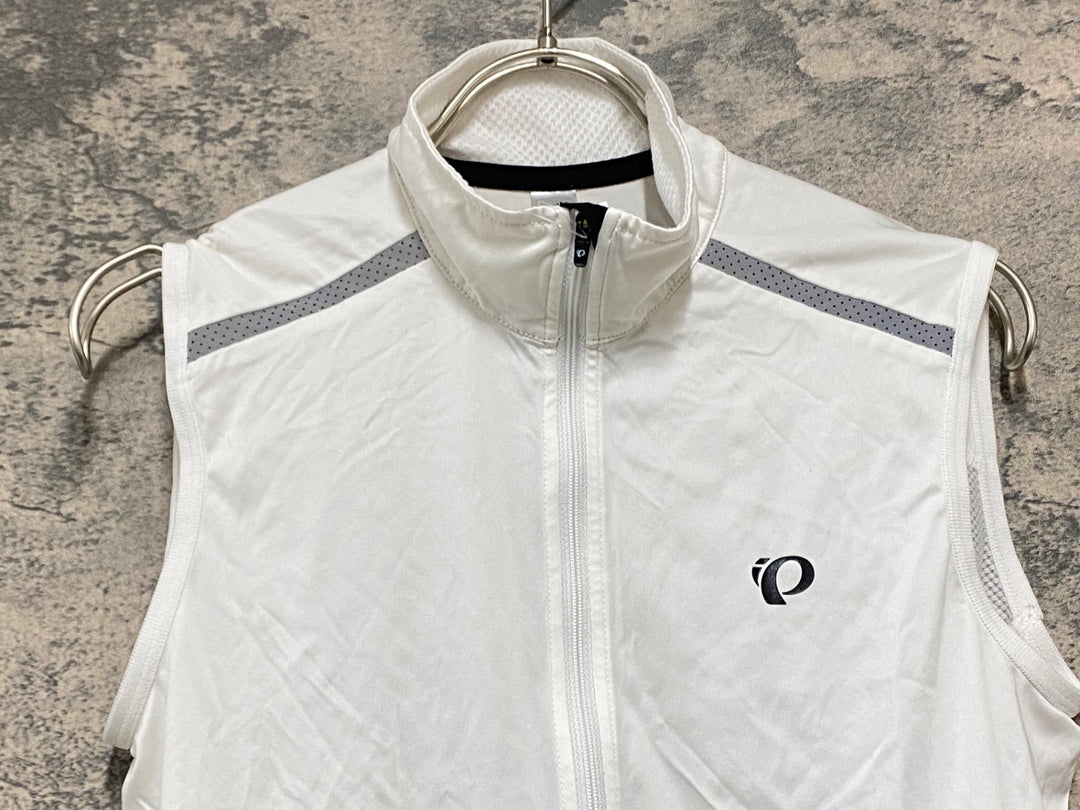 JZ837 パールイズミ PEARL iZUMi ジレ サイクルベスト 白 S