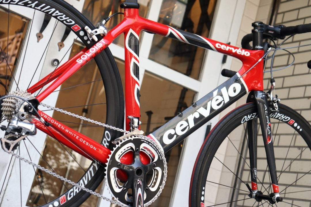 訳アリ サーヴェロ Cervelo ソロイスト チーム カーボン SOLOIST TEAM CARBON 2008モデル 54サイズ シマノ  デュラエース 7800 10S ロードバイク 【横浜店】