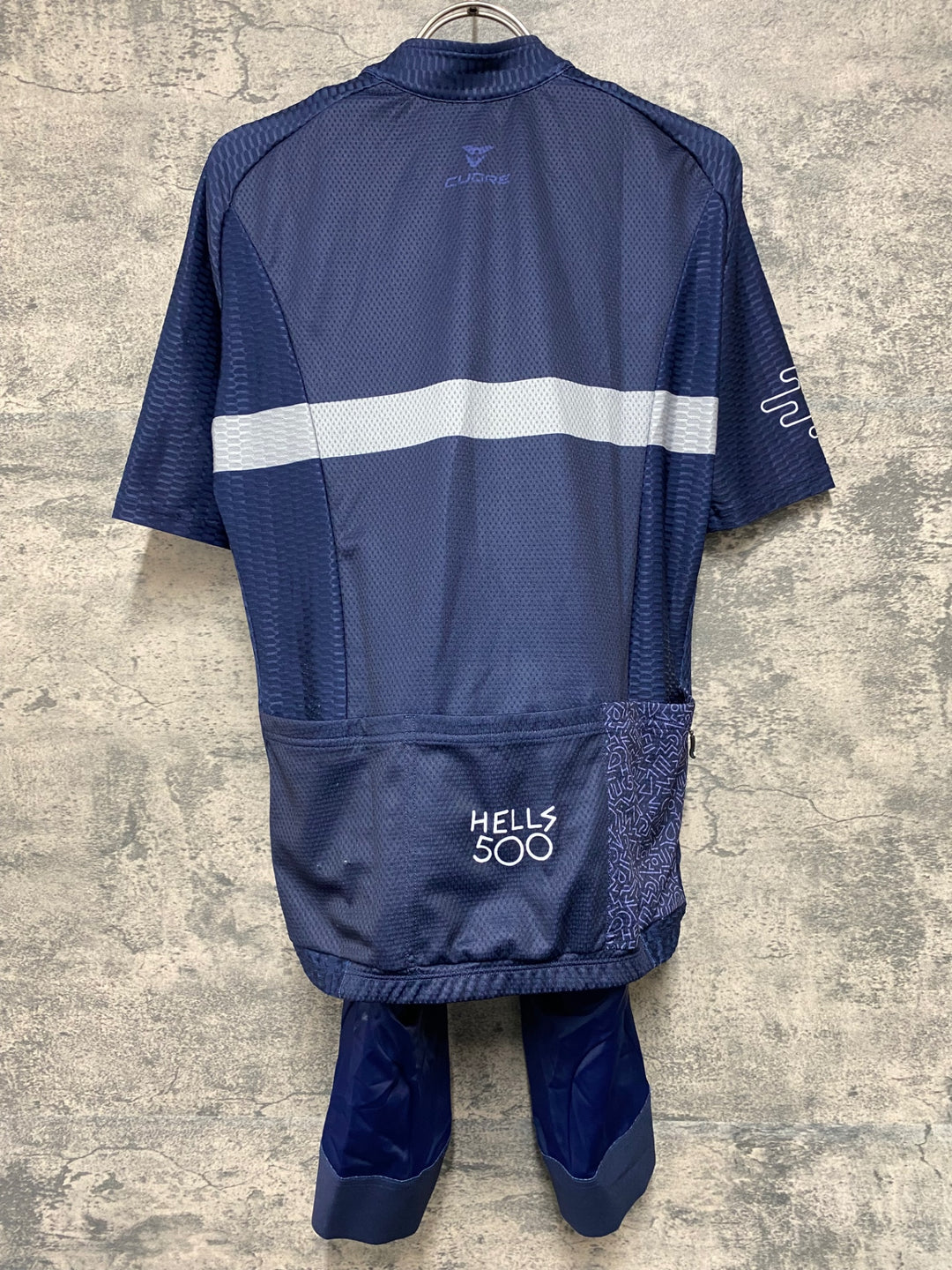 JH993 CUORE HEEL500 半袖 サイクルジャージ ビブショーツ 上下セット M