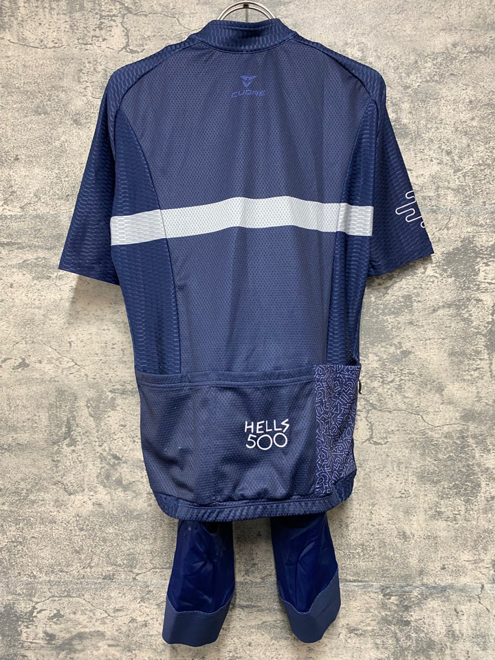 JH993 CUORE HEEL500 半袖 サイクルジャージ ビブショーツ 上下セット M