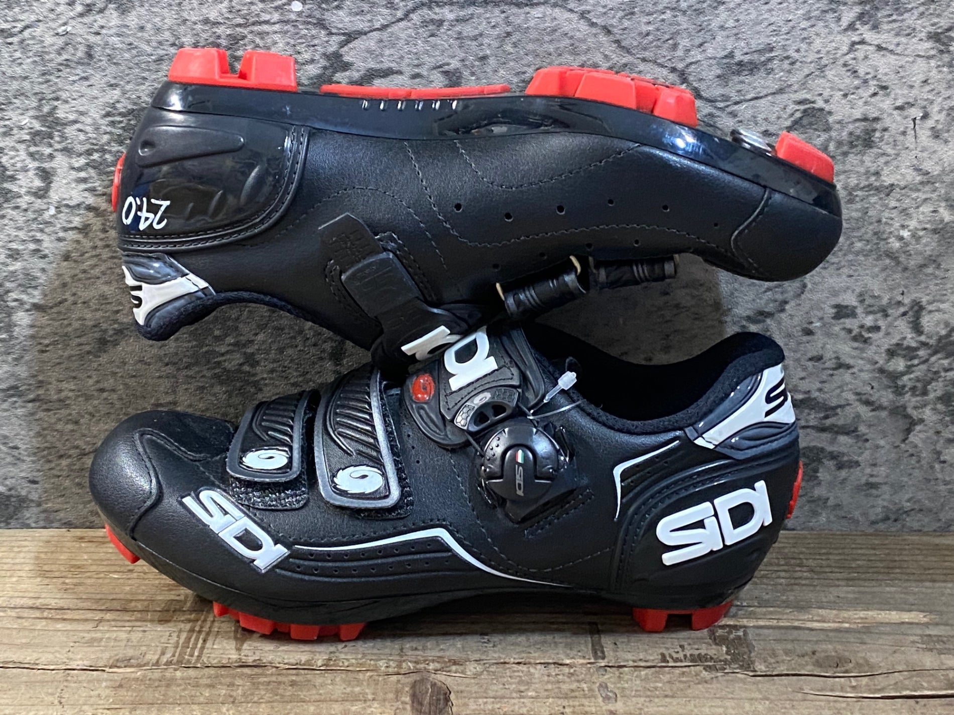 KG378 シディ SIDI TRACE MTB ビンディングシューズ 黒 SPD EU38W