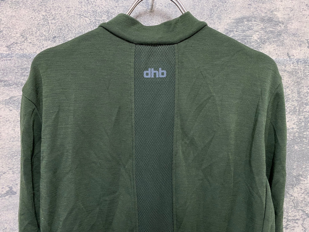 KA124 dhb 長袖 サイクルジャージ 緑 XL