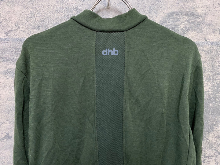 KA124 dhb 長袖 サイクルジャージ 緑 XL