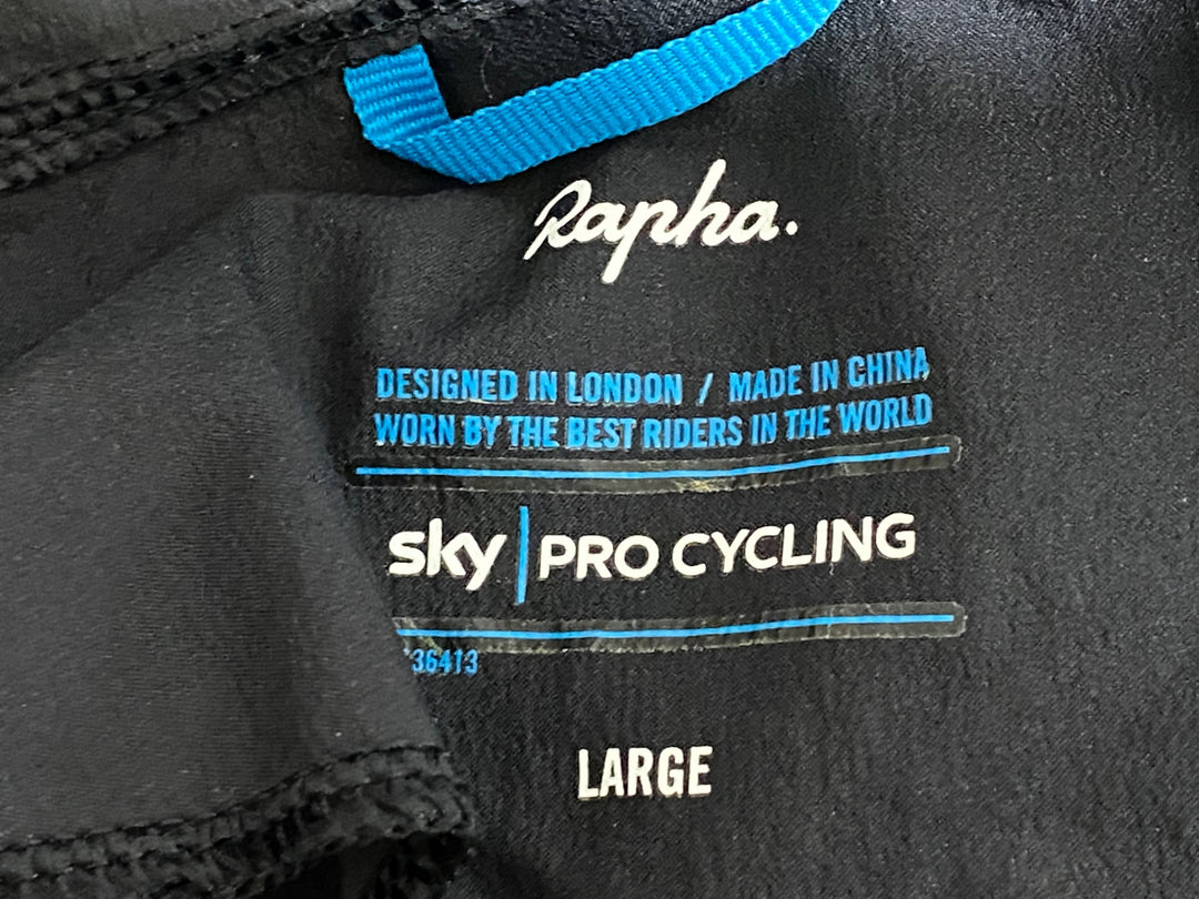 JN161 ラファ Rapha SPRAY JACKET 長袖 ウィンドブレーカー 黒 L TEAM Sky