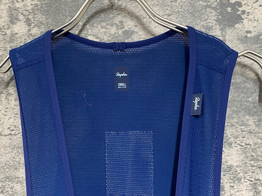 KA298 ラファ Rapha CLASSIC WINTER TIGHTS WITH PAD ビブタイツ 濃紺 S 裏起毛 ※動物の毛