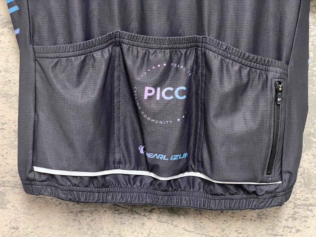KE148 パールイズミ PEARL iZUMi PICC 半袖 サイクルジャージ 黒 ※サイズ不明、タグカット