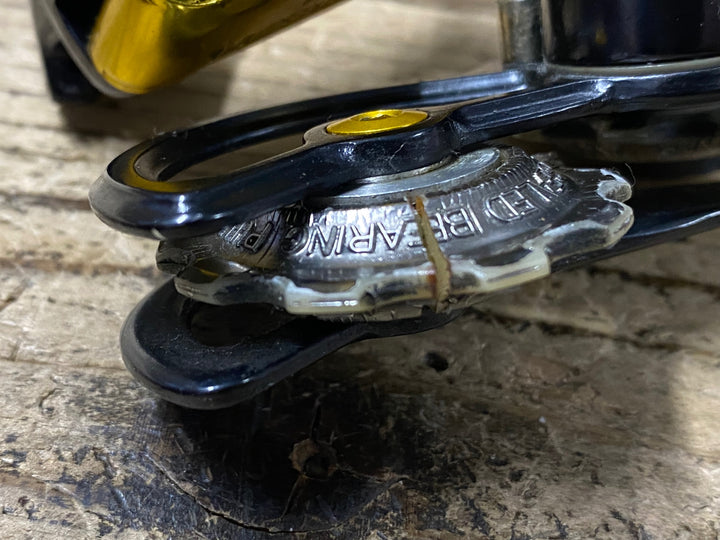 KL867 サンツァー SunTour Superbe pro 3100 リアディレイラー ブラック ゴールド ※プーリー割れのためジャンク