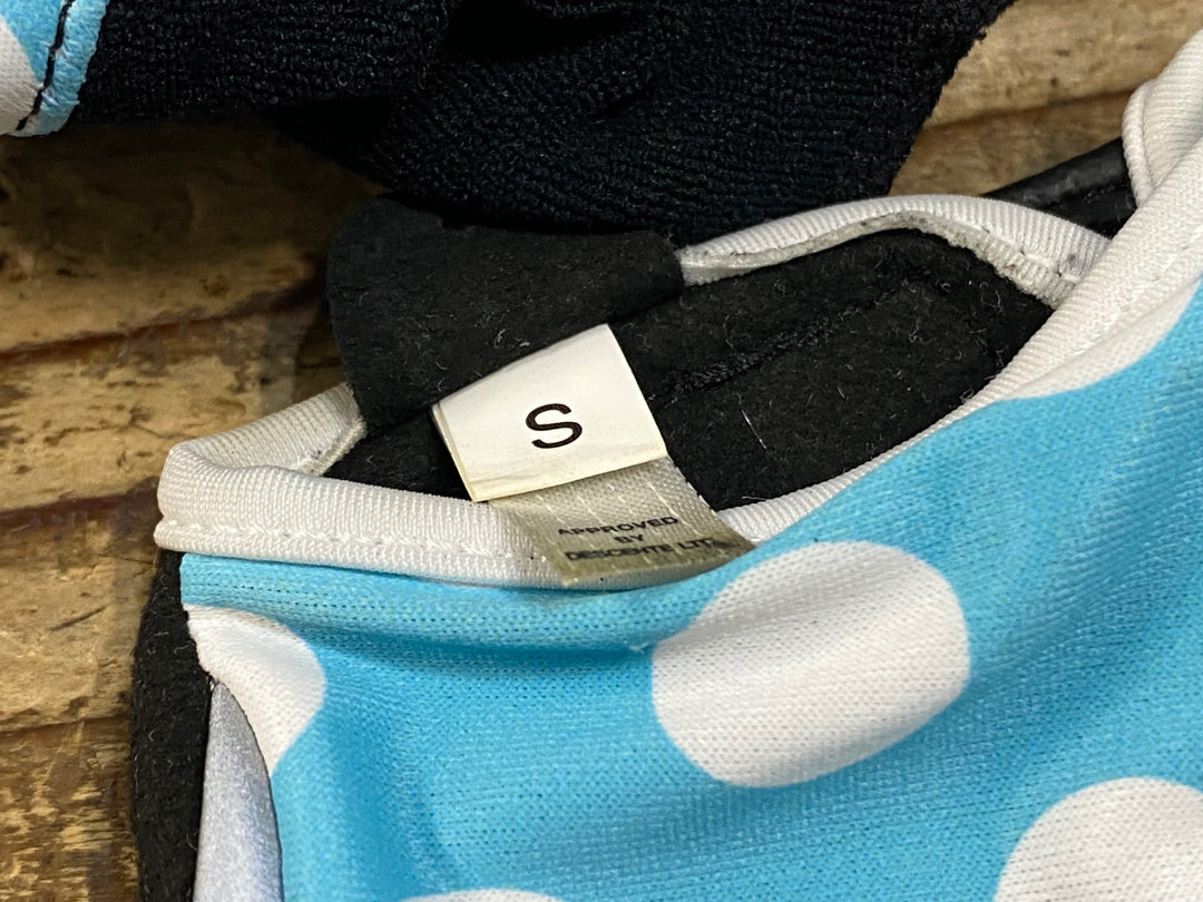 KE839 ルコックスポルティフ le coq sportif 指切り グローブ 水色 黒 S