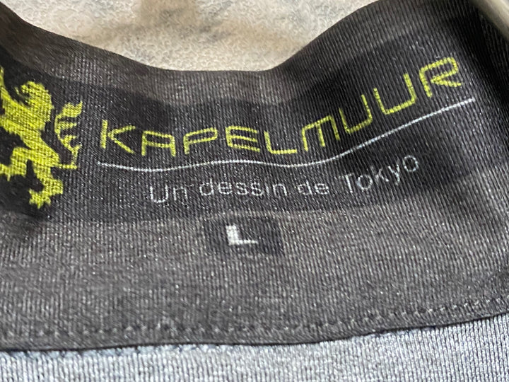 KB799 カペルミュール KAPELMUUR 半袖 サイクルジャージ グレー ネイビー L RIDLEY