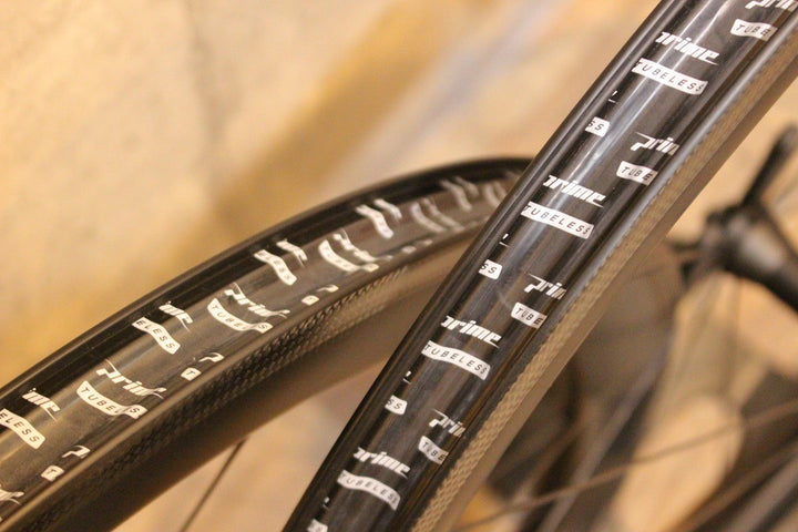 プライム PRIME プリマヴェーラ PRIMAVERA 50 カーボン チューブレスレディ ホイールセット シマノ 11/12S リム幅実測約20mm 【名古屋店】