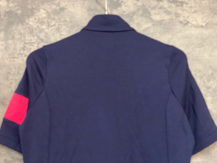JY105 ラファ Rapha WOMEN'S CLASSIC JERSEY 半袖 サイクルジャージ レディース 紺 S