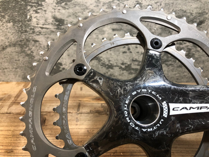 JY310 カンパニョーロ Campagnolo レコード RECORD 11s FC9-RE093C カーボン クランクセット ULTRA TORQUE 53/39T 170mm