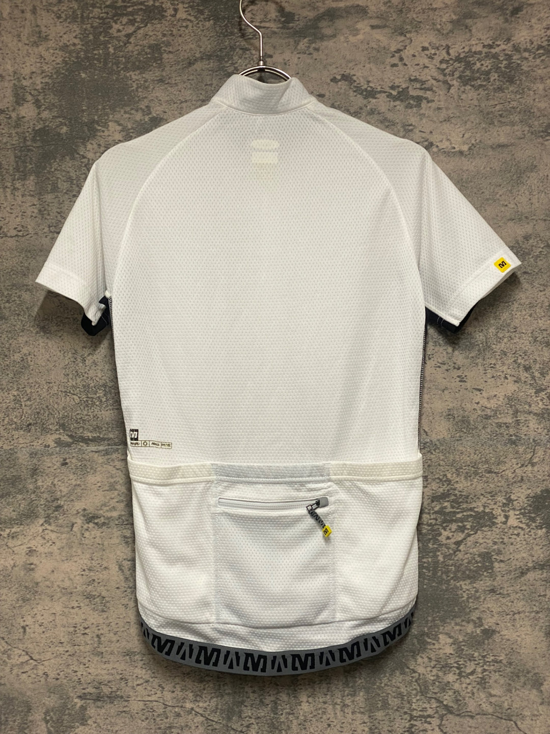 KG968 マヴィック MAVIC 半袖 サイクルジャージ 白 黒 S