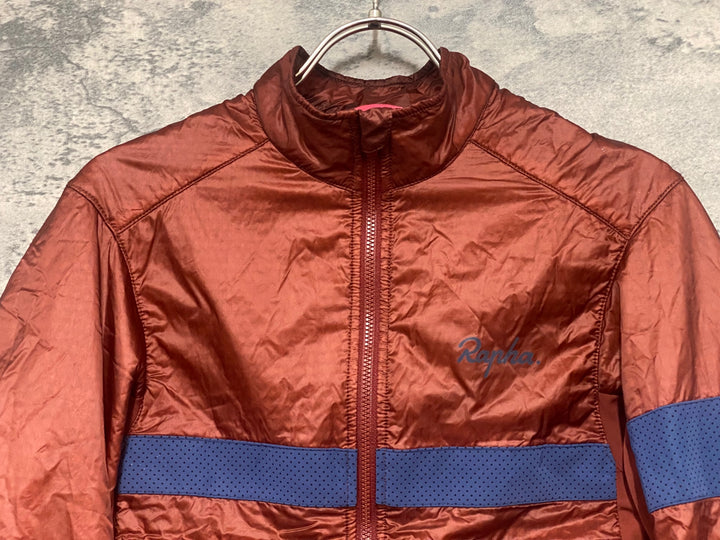 KE379 ラファ Rapha BREVET INSULATED JACKET 長袖 サイクルジャケット XS レッドブラウン