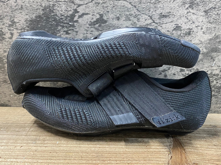 KA199 フィジーク fizik VENTO POWERSTRAP R2 AEROWEAVE ビンディングシューズ 3穴 黒 EU41 ※ガリ傷