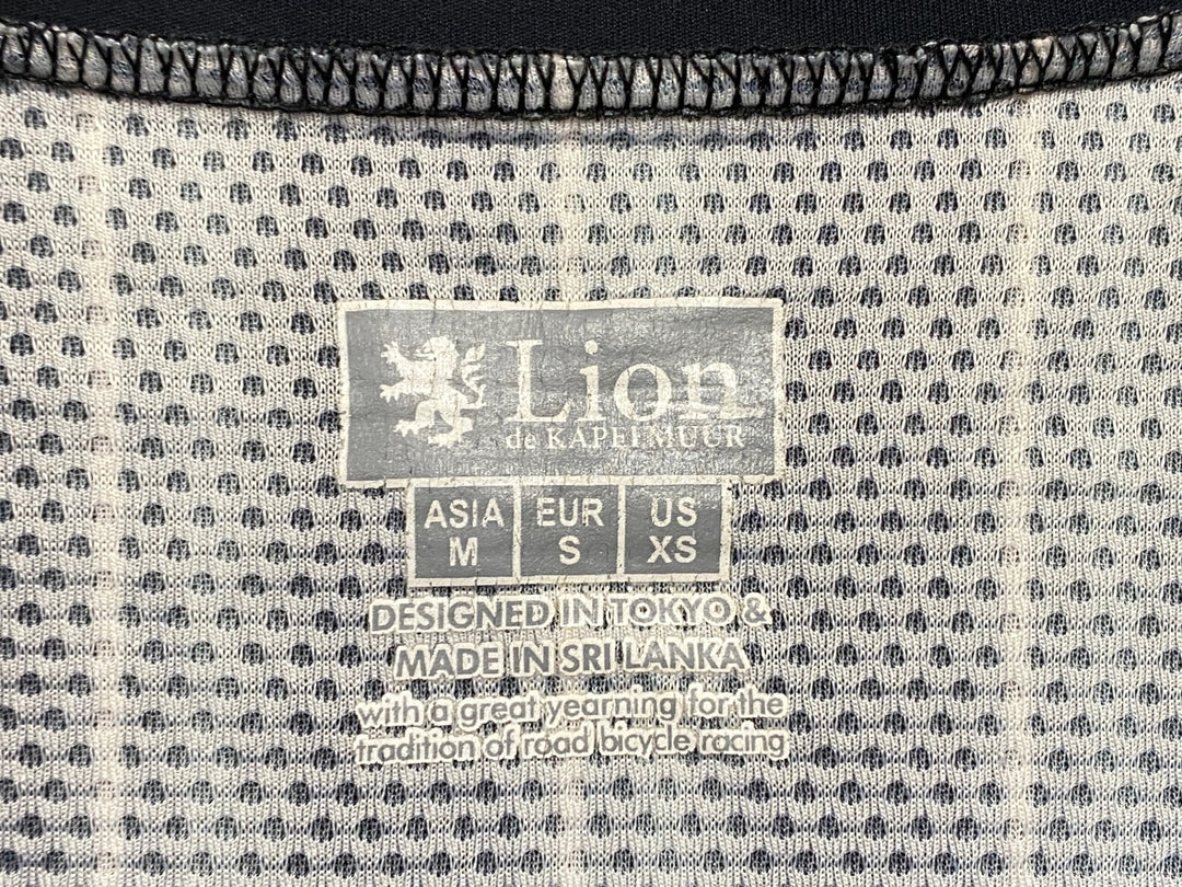 JY807 リオンドカペルミュール Lion de KAPELMUUR 半袖 サイクルジャージ 黒 M ※擦れ