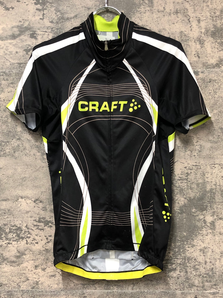 JU501 クラフト CRAFT 半袖 サイクルジャージ 黒 S
