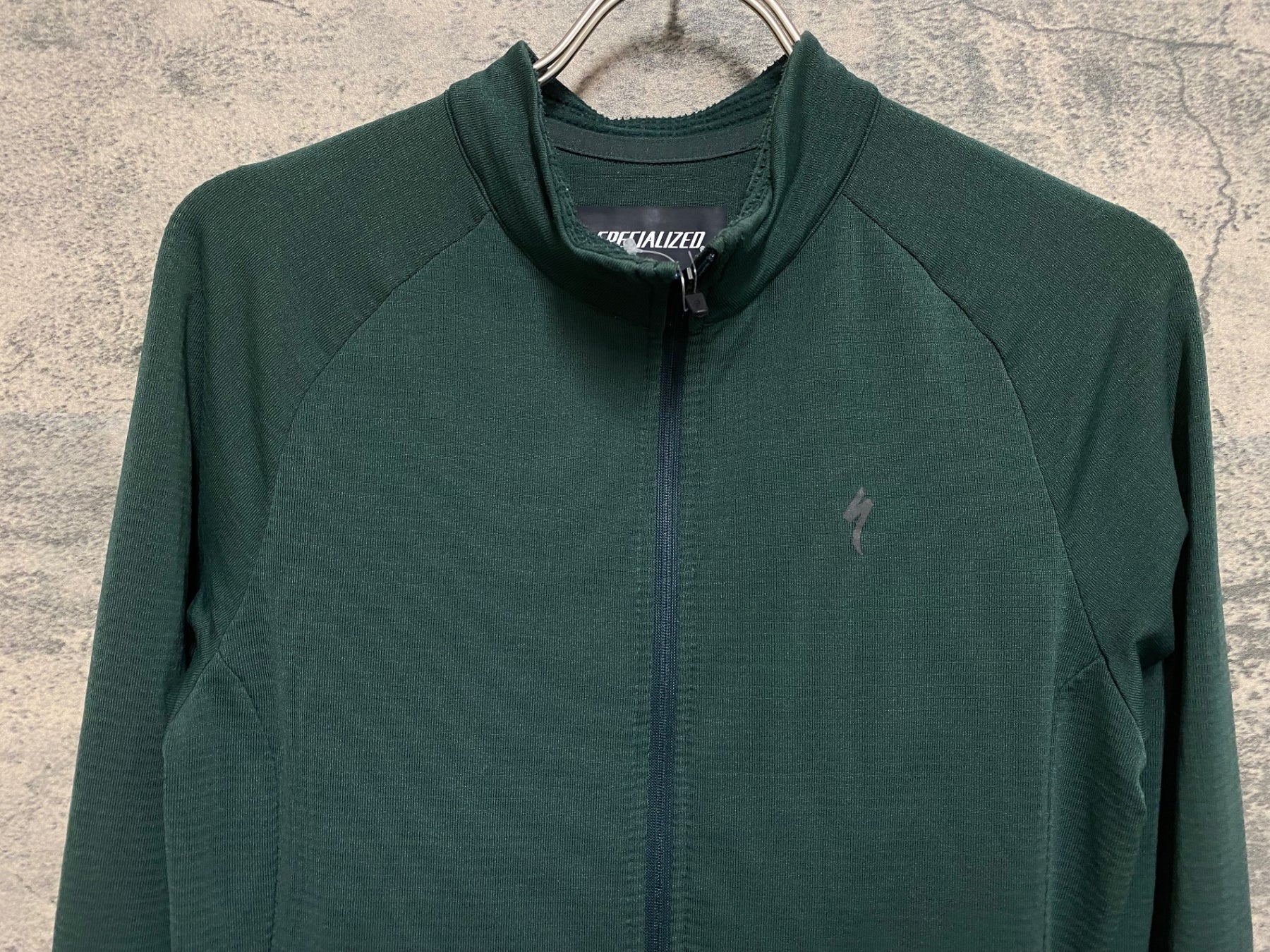 JS589 スペシャライズド SPECIALIZED 長袖 サイクルジャージ 緑 S 裏