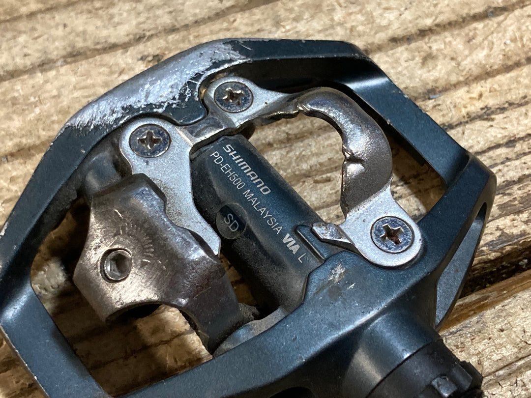KF113 シマノ SHIMANO PD-EH500 ビンディングペダル 片面フラット SPD