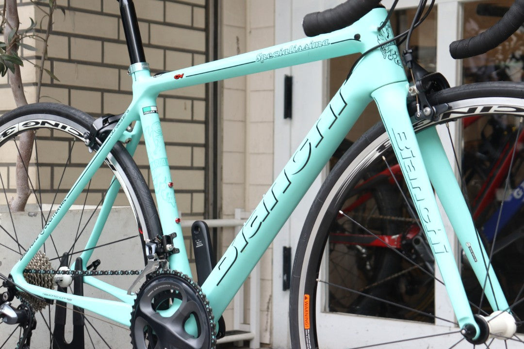 ビアンキ BIANCHI スペシャリッシマ SPECIALISSIMA 2018モデル 50サイズ シマノ アルテグラ R8000 MIX 11S カーボン ロードバイク 【横浜店】
