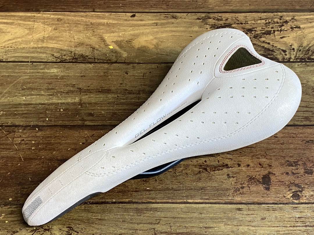 JQ426 セライタリア selle italia SLR GEL FLOW サドル 白 MANGANESEレール