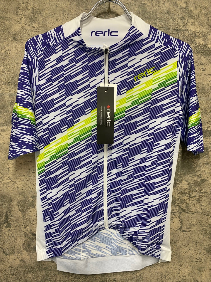 JV981 レリック reric Flash Aero Jersey 半袖サイクルジャージ 白 L