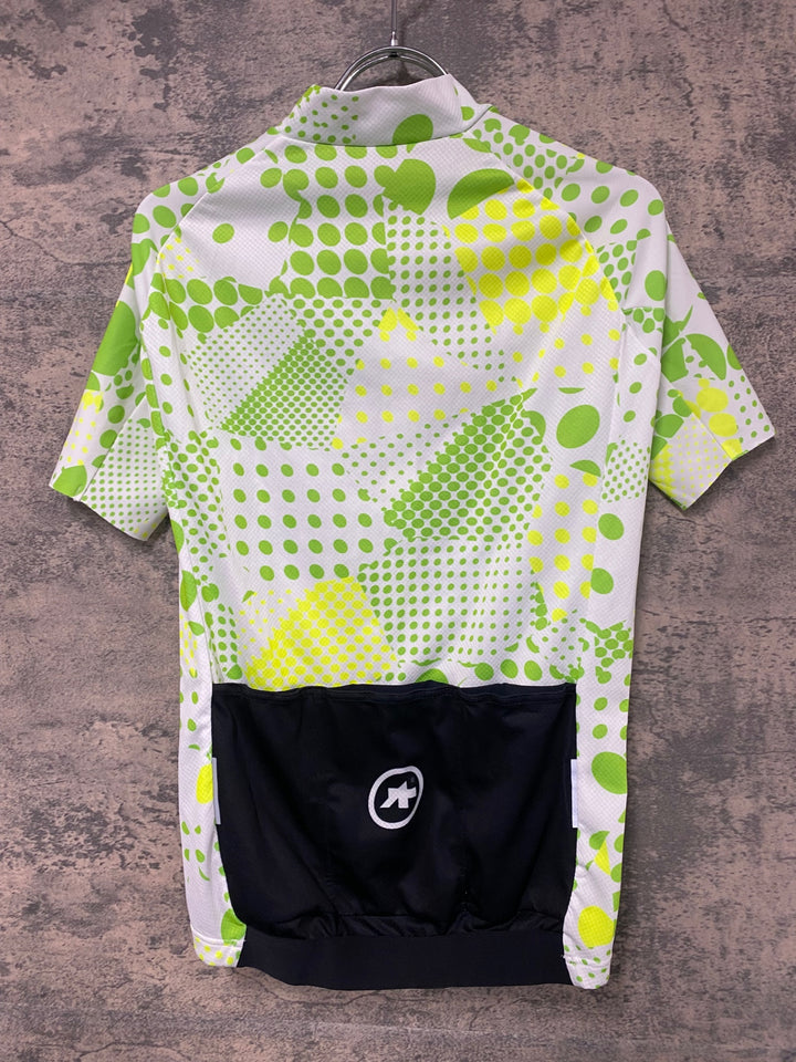 JI975 アソス assos Erlkoenig SS Jersey 半袖 サイクルジャージサイクルジャージ 白黄緑 S
