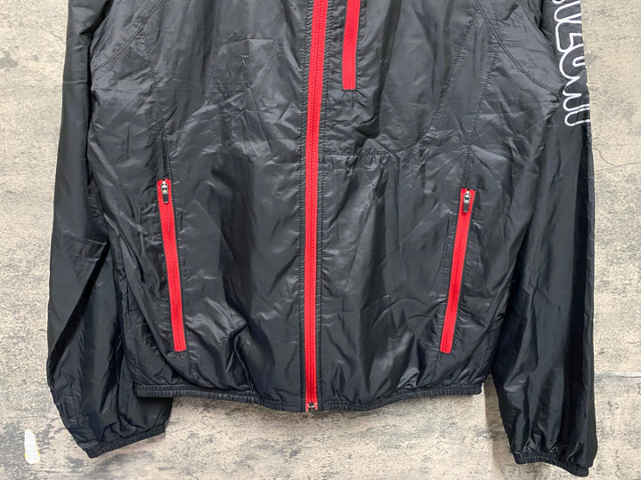 KK921 パールイズミ PEARL iZUMi 長袖 ウインドブレイカー ジャケット 黒 M
