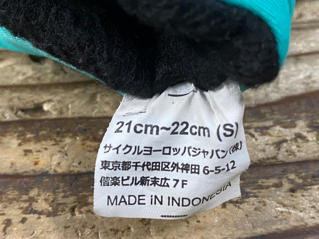 JS696 ビアンキ Bianchi 長指 サイクルグローブ 黒 S 裏起毛