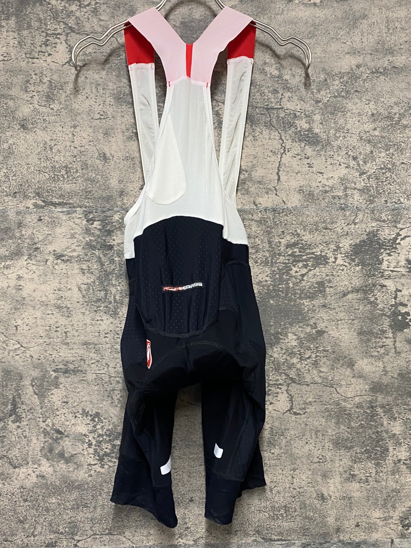 KG161 カステリ CASTELLI ロッソコルサ ROSSO CORSA ビブショーツ 黒 L