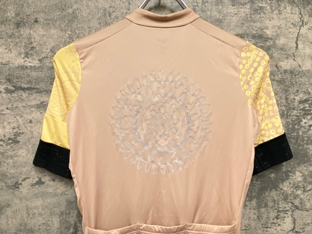 JM437 ラファ Rapha CONNECT TO COUNTRY PRO TEAM TRAINING JERSEY 半袖 サイクルジャージ 総柄 S